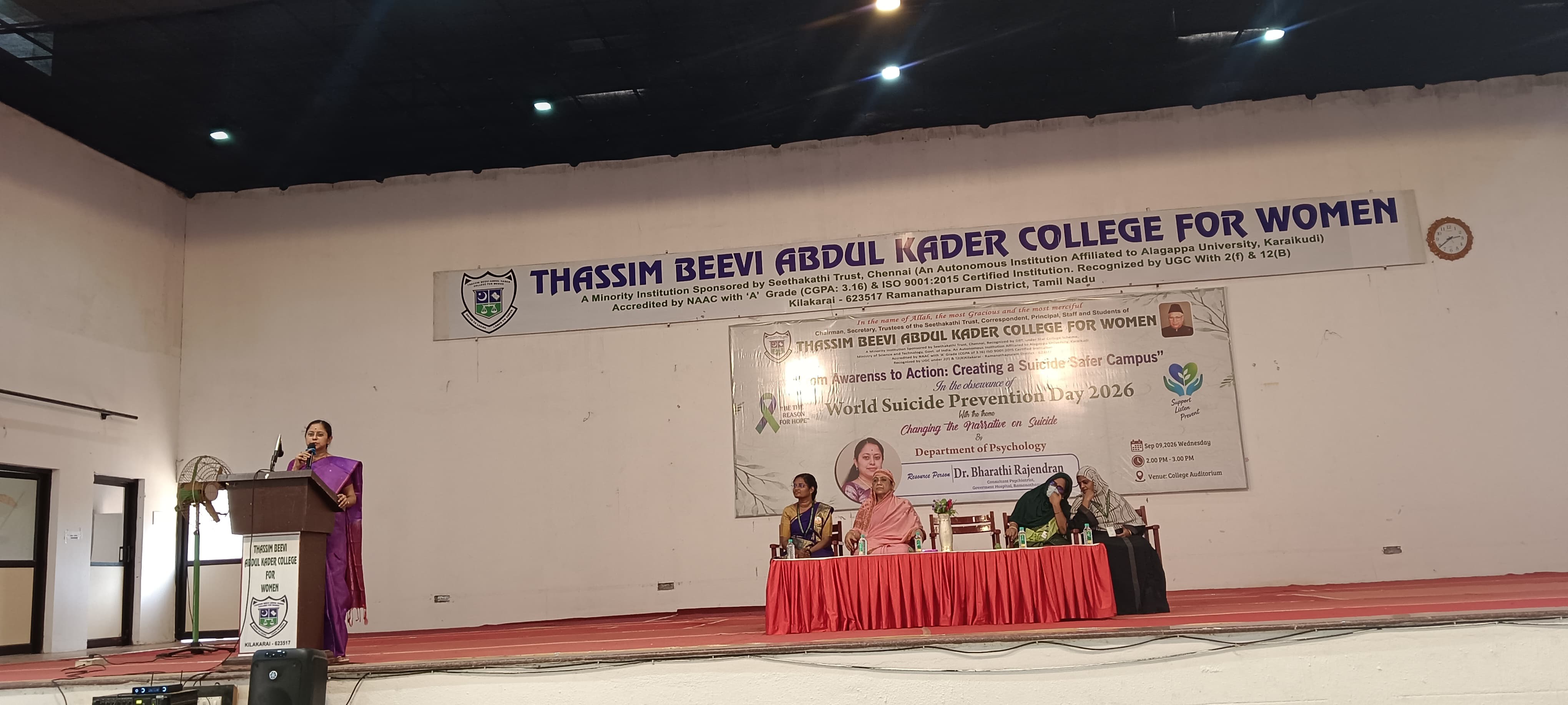 Invited lecture on From awareness to action: Creating a Suicide- safer campus 