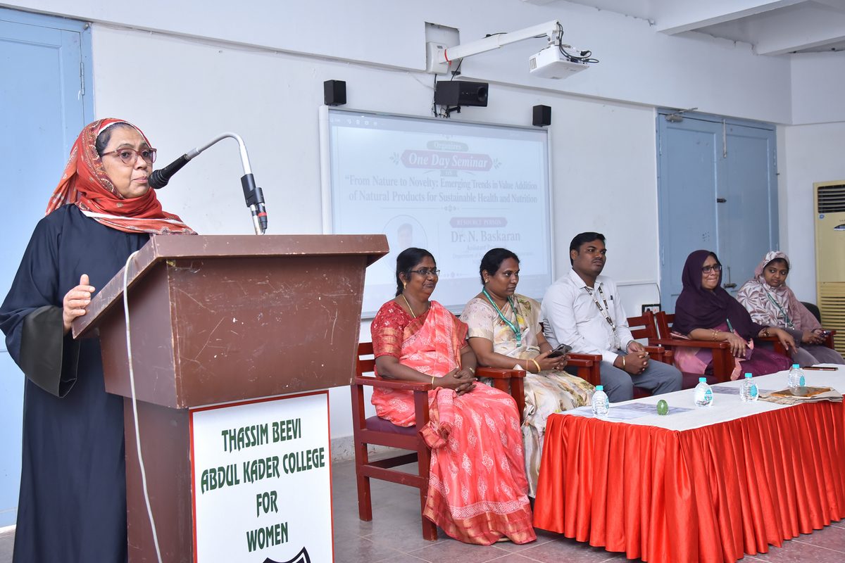 Seminar on " From Nature to Novelty:Emerging Trends in Value Addition of Natural Products for Sustainable Health and Nutrition" 